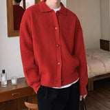 Advbridge Autumn Men's Luxury Knit Slim Cardigan Sweater Long Sleeve Casual Streetwear Button-down Korean Leisure Popular Knitwear M-3XL