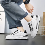 ADVBRIDGE  -  Designer Fashion White Men Casual Sneakers Lightweight Breathable Running Shoes Platform Outdoor Comfortable Tennis Shoes