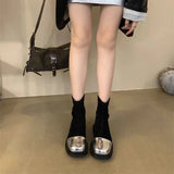 Advbridge Female Short Shoes Elegant with Medium Heels Women's Ankle Boots Chelsea Booties Fashion  Autumn Footwear Hot High Quality