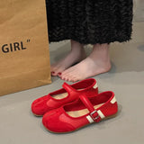 ADVBRIDGE  -  Women Marie Janes Flat Sandals Shoes Woman Sport Sneaker 2025 Trend Summer Loafers Casual Shoes for Women Comfort Soft Leather