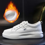 ADVBRIDGE  -  Leather sneakers 2025 Autumn/winter New Single Shoe Thick Soled Women's Shoes Flat Soled Shoes Casual Shoe Women's Board Shoes