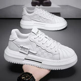 ADVBRIDGE  -  Handmade Man Casual Shoes Natural Leather Platform Sneakers Retro Men's Sport Shoes Outdoor Camping Waliking Trainers Male 2025