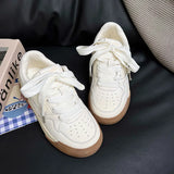 ADVBRIDGE  -  Fresh Women Sneakers Soft Purple Female Students Board Shoes Lace Up Tennis Sport Shoes Lt.Green Latex Insole Quality