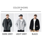 Advbridge Brand Autumn Winter 2024 New Hooded Jackets Men Baggy Cardigan Stand Collar Korean Mens Coat Jogger Gym Tracksuit Mens