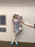 Advbridge Floral Slim Ins Skirt Female Vestidos Summer Small Flying Sleeve Dresses V-neck Waist A-line Short Bow Dress for Women