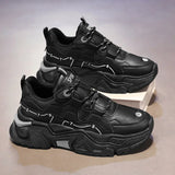 ADVBRIDGE  -  Men's Thick Soled Casual  Soft Soled Sports Shoes Four Season New Outdoor Students Comfortable Running Shoes Versatile Sneakers