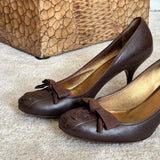 ADVBRIDGE  -  Fashion Designe Women Pumps Retro Round Toe Shallow Party Dress Female Footwear Cross Straps Bowknot Elegant High Heels Ladies