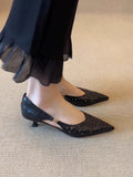ADVBRIDGE  -  Fashionable Women's Hollow Breathable Handmade Leather Sandals 2025 Pointed Toe Wrapped Single Shoe