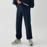 Advbridge Casual Solid Pocket Men Loose Sweatpant Streetwear Legging Clothing Sports Male Mid Waist Drawstring Training Pants Jogger
