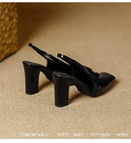 ADVBRIDGE  -  High Heels Women's High Heeled Sandals Mary Jane Heels Women Square Head High Heel Single Shoes Empty Bag Head Sandals Women's