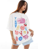 Advbridge Popular Casual Summer food Graphic T Shirts Harajuku Streetwear Gothic Clothes All Cotton Oversized Y2k Tops Goth Women Clothing
