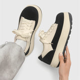 ADVBRIDGE  -  New Canvas Stitching Men's Shoes Niche Thick-Soled Casual Sneakers Men2025 Summer Breathable Season Comfortable Sneaker Breathab