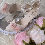 Advbridge Pink Lolita Shoes for Women  Wedges Shoes for Women  Wedding Shoes Bride  Luxury Shoes Black Y2k Shoes for Ladies Pearl