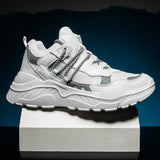 Advbridge Fashion Reflective Sneakers Men Outdoor Platform Sports Shoes Thick Sole Leisure Dads Shoes Mesh Breathable Walking Shoes Male