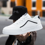 ADVBRIDGE  -  High Quality Men's Leather Casual Sneakers Man Classic Versatile White Shoes Comfortable Outdoor Walking Shoe Male Shoes