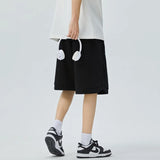 Advbridge Shorts Men Star-design Print American Style Baggy All-match Summer High Street Hip Hop Harajuku Knee Length Hipster College New