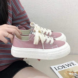 ADVBRIDGE  -  Women's Casual Canvas Sneakers Thick Sole Summer Autumn Trendy Versatile Leisure Sports Shoes Comfortable All-Match Style