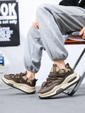 ADVBRIDGE  -  Fashion Platform Vulcanized Sneakers Men Korean Casual Shoes For Men Street Style Chunky Social Men's Sneakers Shoes Male Punk