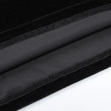 ADVBRIDGE  -  Classics Retro Black Velvet High Collar Tank Dress Womens Elegant Sexy Stylish Bodycon Flying Sleeves High-waisted Vestidos