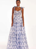 Advbridge Summer Fashion Floral Printed Dress Woman Strap Off-Shoulder Sundress Elegant Party Vestidos Holiday Beach Dresses Oversized
