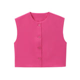 Advbridge  2024 Women's Flared Vest Vest Summer Jackets Zevity Sleeveless Woman Traffic Working Female Elegant Luxury Coat Coats