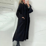 Advbridge Trend Thickness Korean Overcoats Autumn New Women Long Sleeve Solid Color Winter Jacket Elegant Long Sleeve Woolen Coats