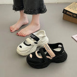 ADVBRIDGE  -  Female Sandal Women's Ladies Shoes Summer Increasing Height Breathable Clogs with Heel Girls New Sports Closed Thick Hook &