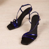 ADVBRIDGE  -  Summer New Red Slender Strap One Strap Sandals Sexy Slender Heels Wear Outside Versatile Temperament High Heels