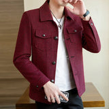 ADVBRIDGE New Spring and Autumn High Quality Lattice Leisure Men's Jacket Slim Fashion Spring Men's Jacket Youth Sunshine Men's Jacket