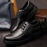 Advbridge New High Quality Genuine Leather Shoes Men Flats Fashion Men's Casual Shoes Brand Man Soft Comfortable Lace up Black ZH740