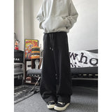 ADVBRIDGE  -  Winter Thicken Beige Pants Men Warm Fashion Thick Casual Pants Men Streetwear Korean Loose Wide Leg Pants Mens Trousers M-3XL