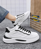 ADVBRIDGE  -  Designer Fashion White Men Casual Sneakers Lightweight Breathable Running Shoes Platform Outdoor Comfortable Tennis Shoes