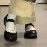 Advbridge Woman Pumps Gothic Shoes for Women Kawaii Mary Jane Evening Black Cute Low Heel Elegant Japanese Style Lolita Round Toe L Korean