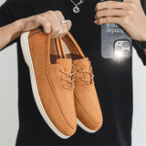 ADVBRIDGE  -  Spring Summer Casual Shoes for Men Soft Lace-up Suede Loafers Men British Style Flats Driving Shoes Man mocasines de hombre