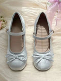 Advbridge Kawaii Sweet Mary Janes Ballet Shoes Women Japanese Lolita Platform Shoes Female Pure Colour Bow Fashion Shoes Summer New