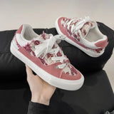 ADVBRIDGE  -  Four Seasons Couple Fashion Bread Shoes Board Shoes Casual Shoes2025 Summer Breathable Season Comfortable Sneaker Breathable Com