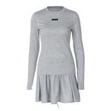 Advbridge Women Skirts Sets Elegant O-neck Full Sleeve Oversize Blouse Loose Elastic Waist Shorts Femla Suits 2025 Summer Lady Streetwears