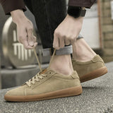 ADVBRIDGE  -  Comfy Antiskid Walking Men Shoes Sneakers Genuine Leather Flats 2025 Casual Vulcanized Shoes Man Fashion Walking Shoes for Men