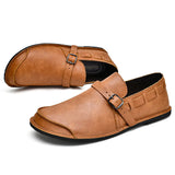 Advbridge Men Loafers Male Comfortable Driving Shoe Genuine Leather Men Casual Soft Flats Non-Slip Mens Walking Shoes Mens Slip on Shoes