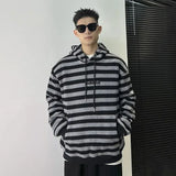 Advbridge Stripe Men's Hooded Sweatshirt Oversize Loose New In Harajuku Fashion Male Hoodie One Piece Sweat Shirt Emo Autumn Cheap Funny