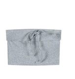 Advbridge Pure Desire Sweet Cool Hot Girl Style Two Piece Set Gray Temperament Tube Top Short Y2k High Waist Casual Versatile Shorts Set