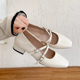 Advbridge 2025 Spring Women Ballet Flats Shoes Fashion Shallow Square Toe Shoes Concise Soft Sole Dress Slip On Shoes