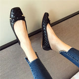Advbridge 2024 Spring Summer Shoes Women Flats Square toe Soft Ladies Brand Shoes Fashion Ballet Flats Black Gold ZH2496