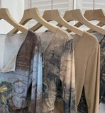 Advbridge Women's Sexy Mesh V-neck Navel-Baring T-shirt Skinny Hot Girl Denim Butterfly Embroidered Patchwork Top Essential Streetwear8921