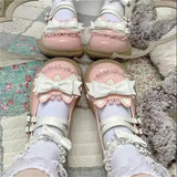 Advbridge Original Cute Japanese Lolita Big Head Shoes Women Flat Bottom Versatile Student Single Shoes Kawaii Loli Girl Princess Shoes