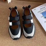 ADVBRIDGE  -  Women's Retro Fashion Casual Thick Soled Mary Jane Shoes New Autumn Versatile Shallow Mouth Comfortable Chunky Single Shoes