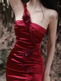 Advbridge  Sundress Women Embroidery Beach Summer Sleeveless Boho Solid Red Dresses Woman Runway Party Sexy Backless Lace Dress Female