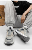 Advbridge Hong Kong Style Mens Sports Shoes Mesh Breathable Vintage Outdoor Running Chunky Sneakers Casual Platform Comfortable Male Shoes
