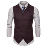 ADVBRIDGE Autumn/Winter New Fashion Men's Single Breasted Vest, European Size Men's Casual Suit Vest