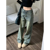 Advbridge Y2k Baggy Wide Leg Jeans Women Vintage Streetwear Washed Denim Pants Grunge Basic Slouchy Blue Trousers Femme Spring